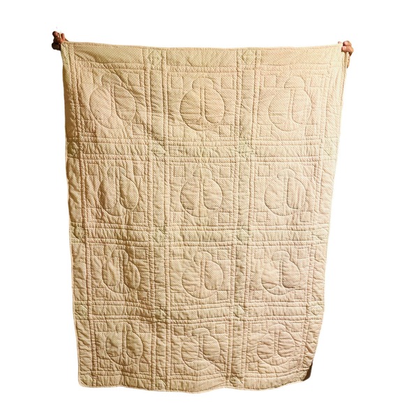 Handmade Vintage adorable Ladybug patchwork Quilt - Picture 11 of 15